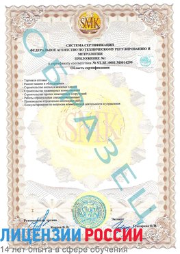 Образец сертификата соответствия (приложение) Ейск Сертификат ISO 14001